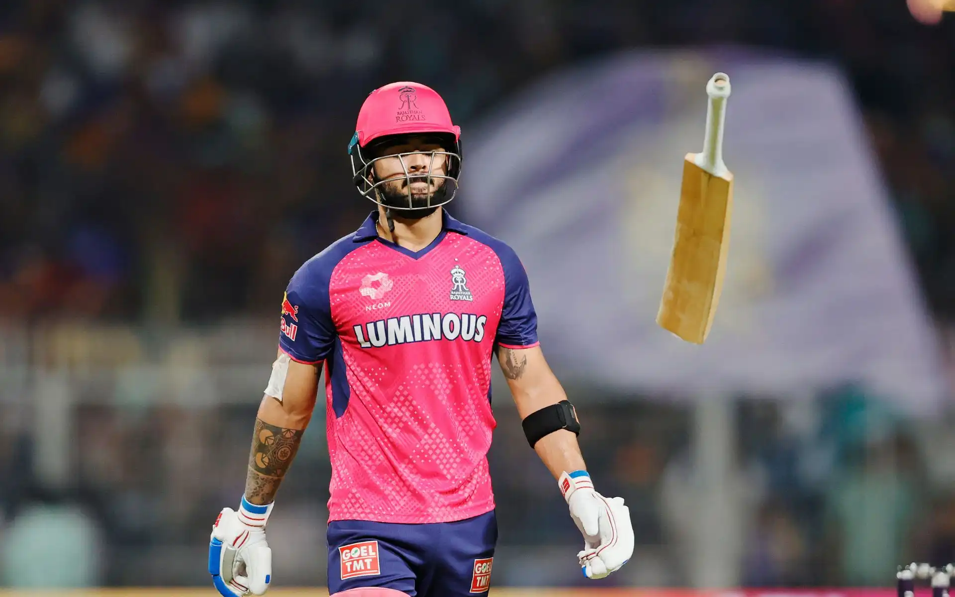 Riyan Parag against KKR (Source: @IPL/X.com)