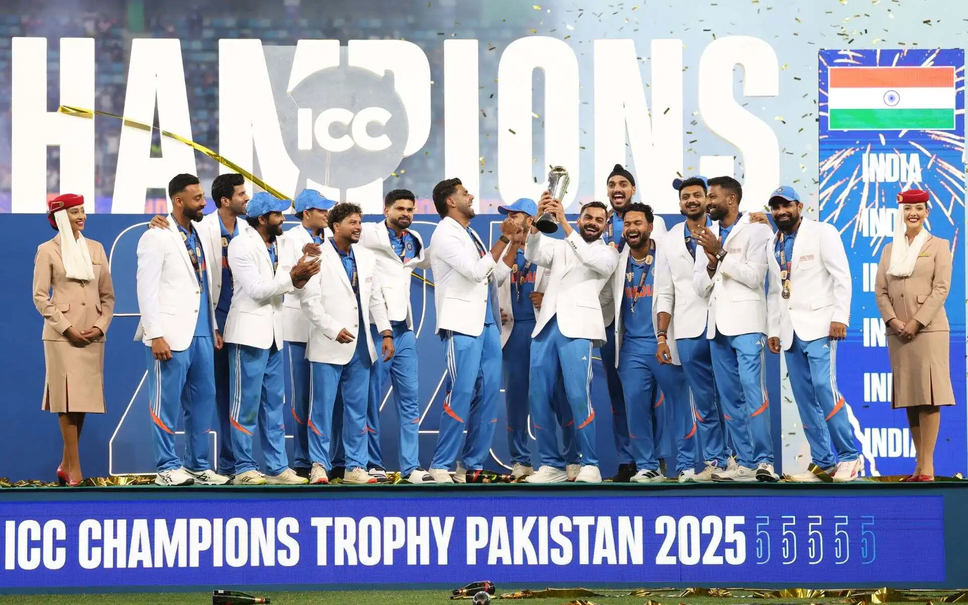 India Emerge As Top White-Ball Team In ICC Annual Rankings; Australia Claim Test Throne