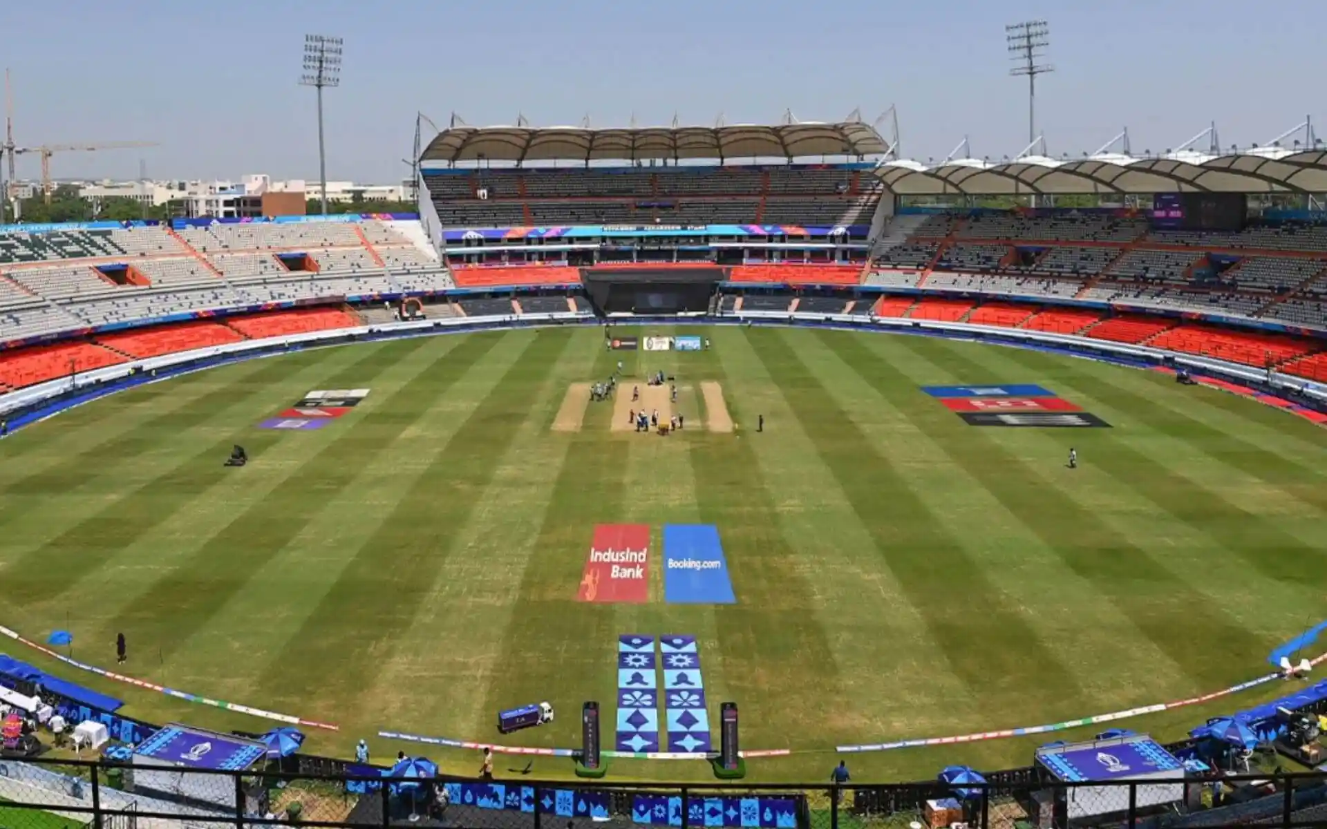 राजीव गांधी अंतर्राष्ट्रीय स्टेडियम, हैदराबाद [स्रोत: @ICC/X]