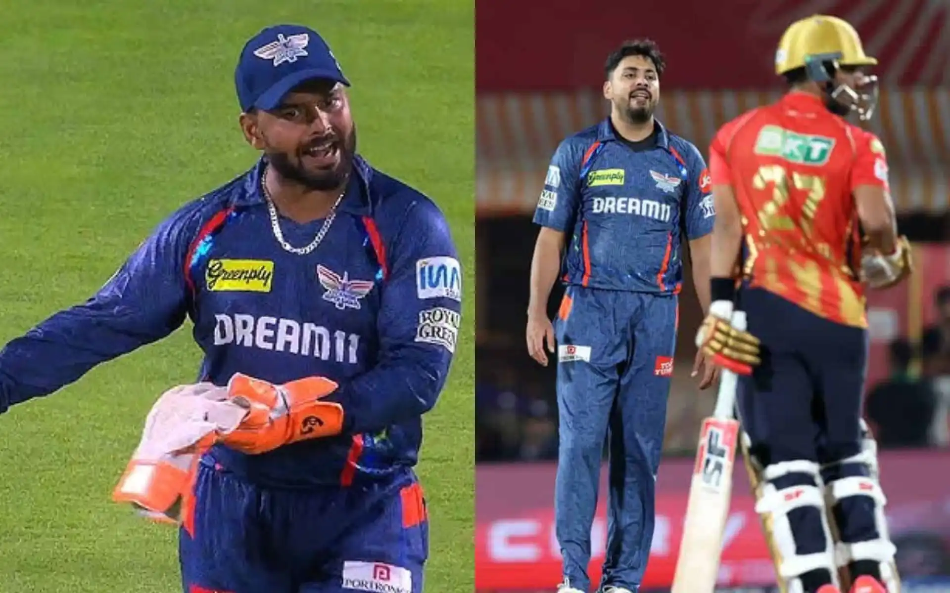 Rishabh Pant Loses Cool At Avesh Khan [Source: YouTube, @45kennyat7PM/X.com]