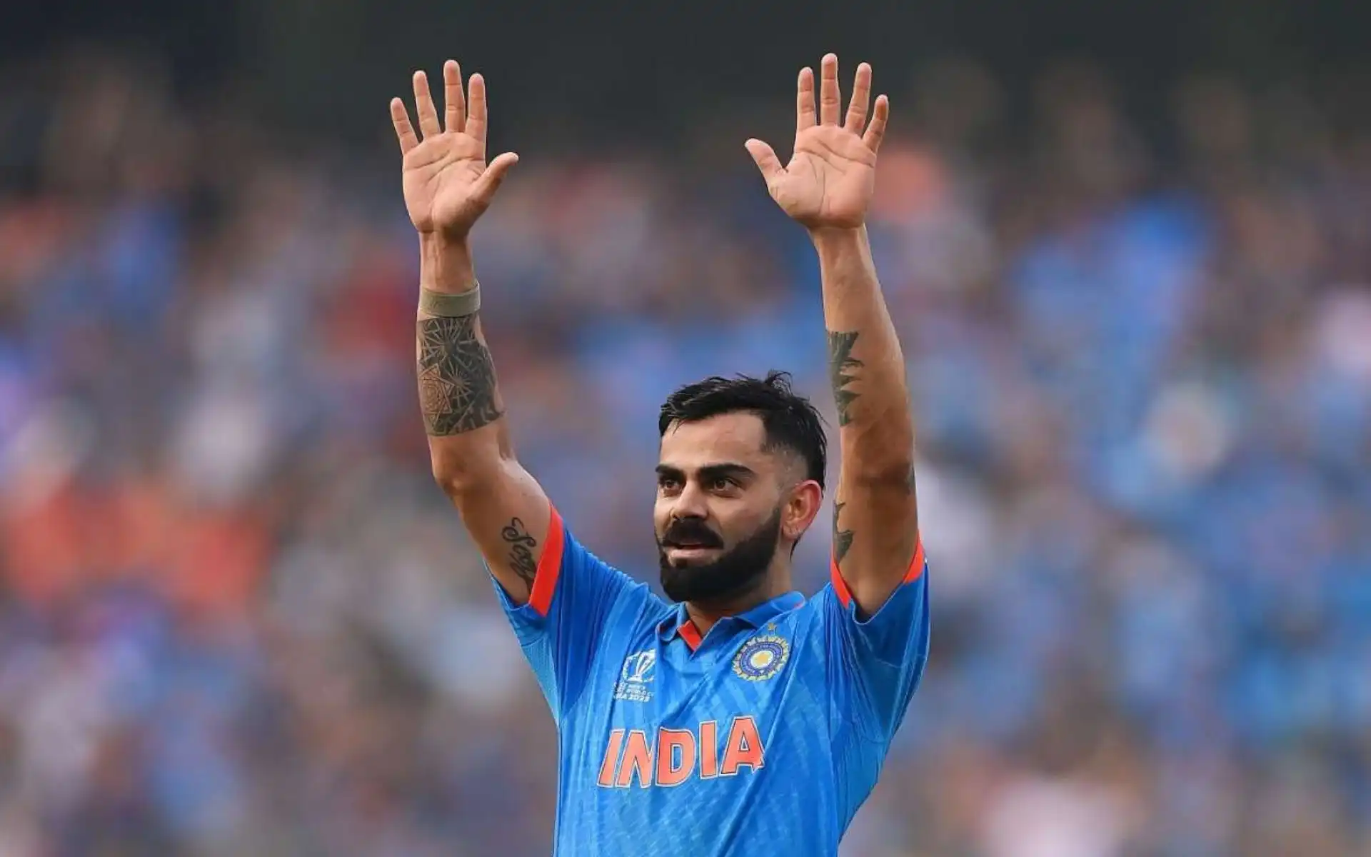 Who did Kohli wanted to emulate? [Source: @CricCrazyJohns/x.com]
