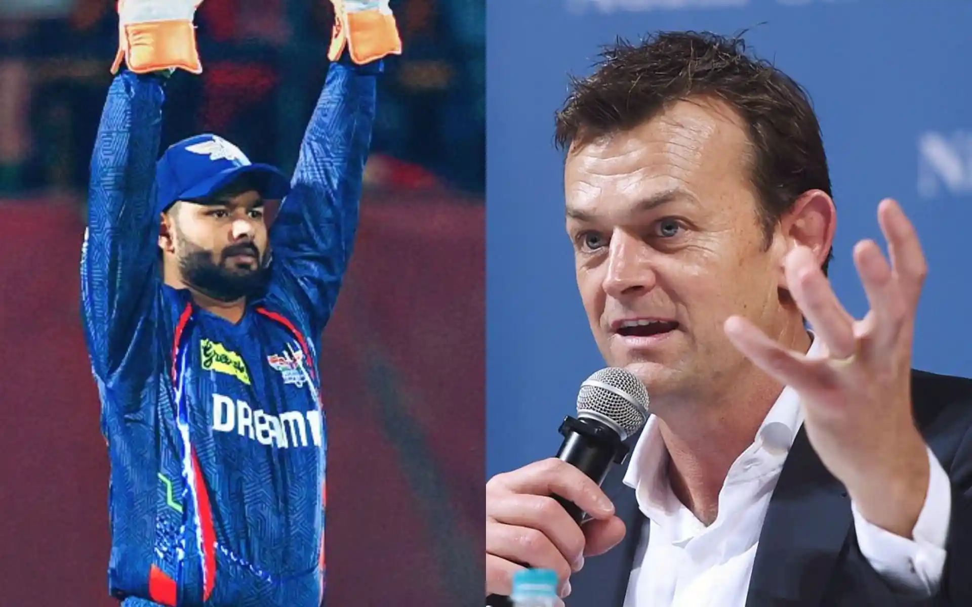 ऋषभ पंत और एडम गिलक्रिस्ट [स्रोत: @LucknowIPL/X]