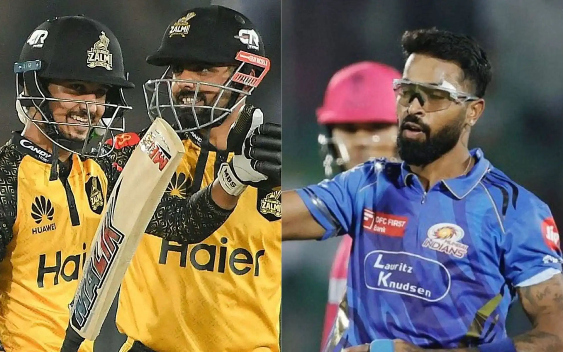 Saim Ayub and Hardik Pandya [Source: @SalmanAsif2007, @Vipintiwari952/x]