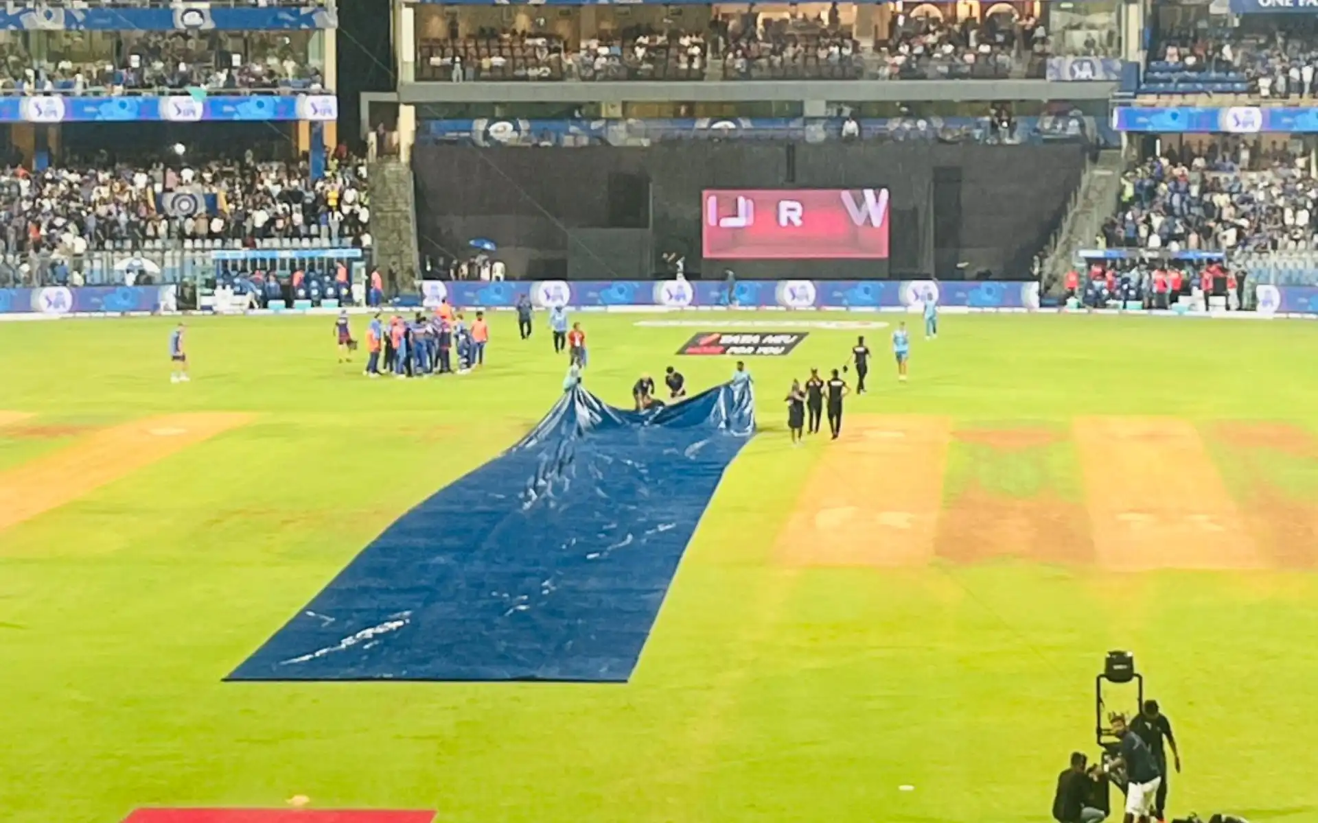 Rain in Wankhede [Source: @incricketteam/x.com]