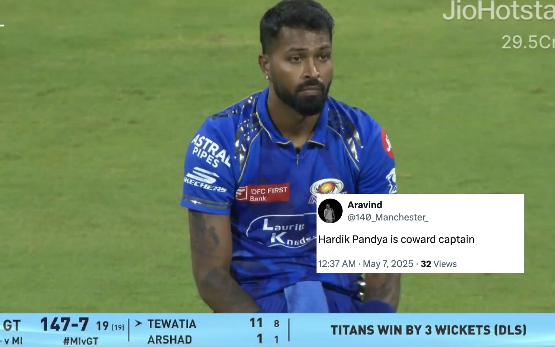 "Coward" Fans Lash Out At Hardik Pandya For Hiding Behind Chahar Before Crucial 19th Over