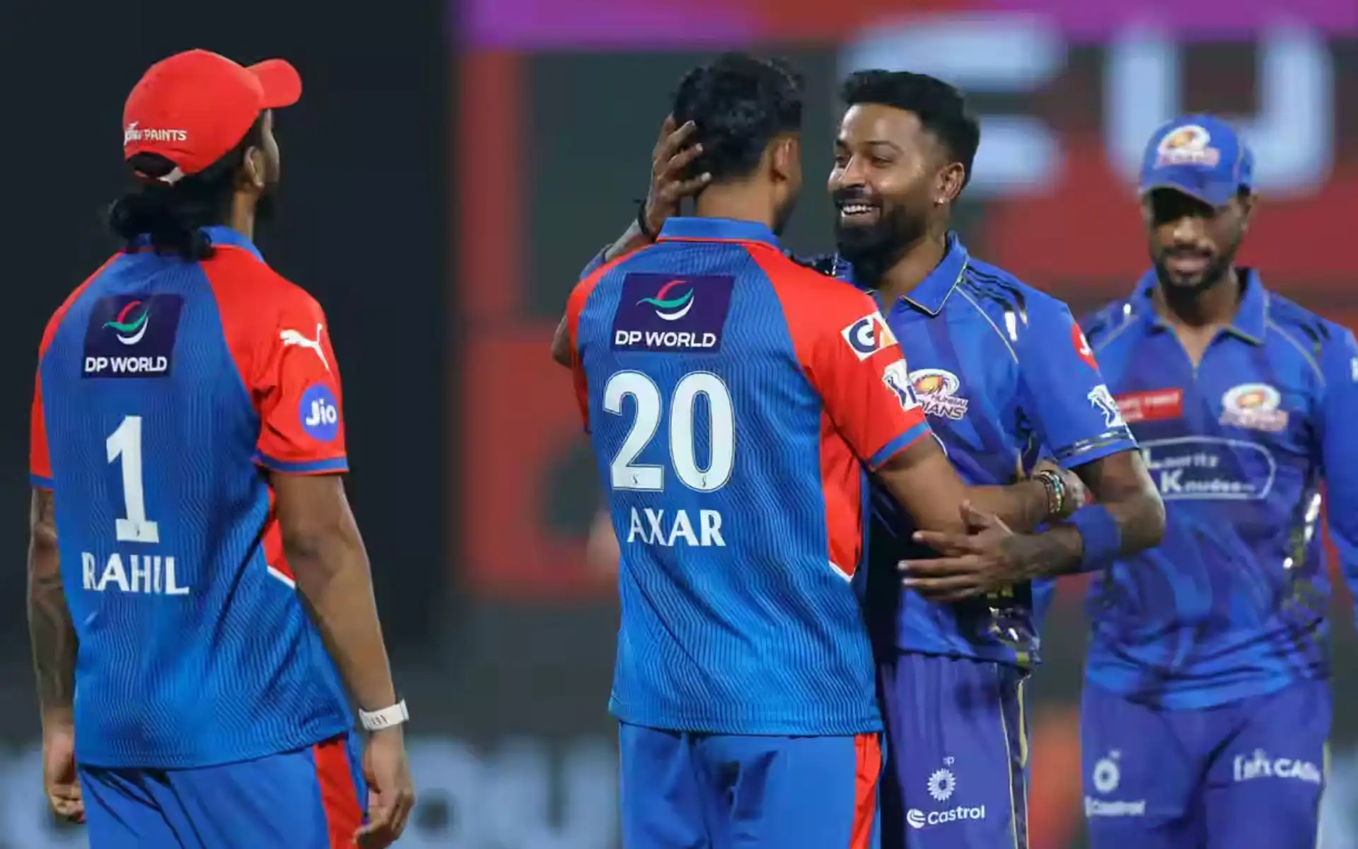 MI and DC captain sharing a hug post match (iplt20)