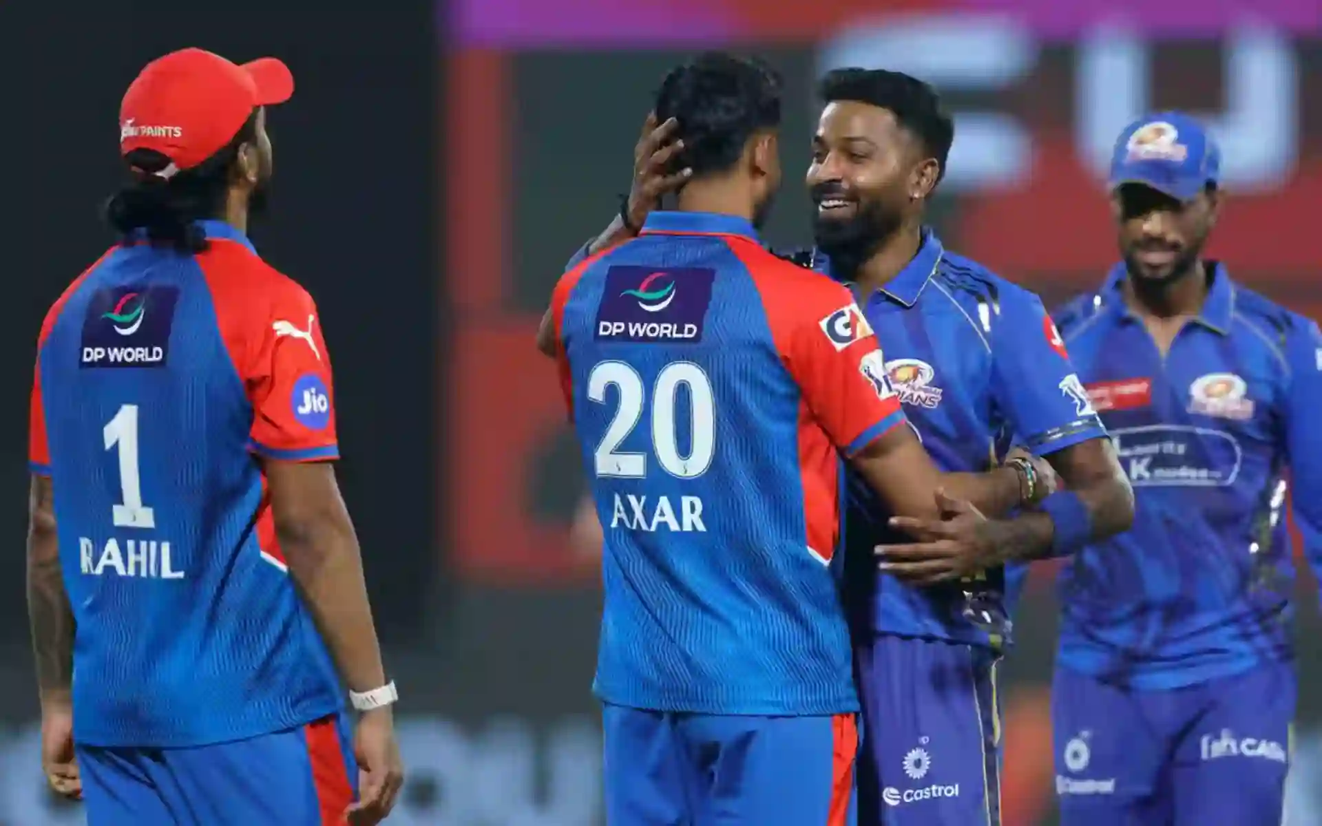 MI and DC captain sharing a hug post match (iplt20)