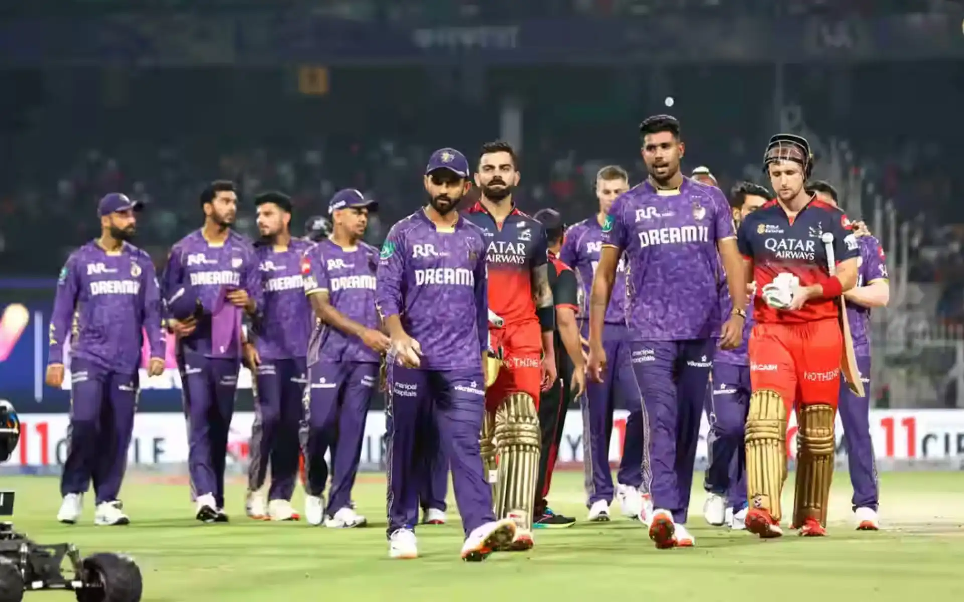Players leaving the ground after RCB vs KKR IPL 2025 Match (iplt20)
