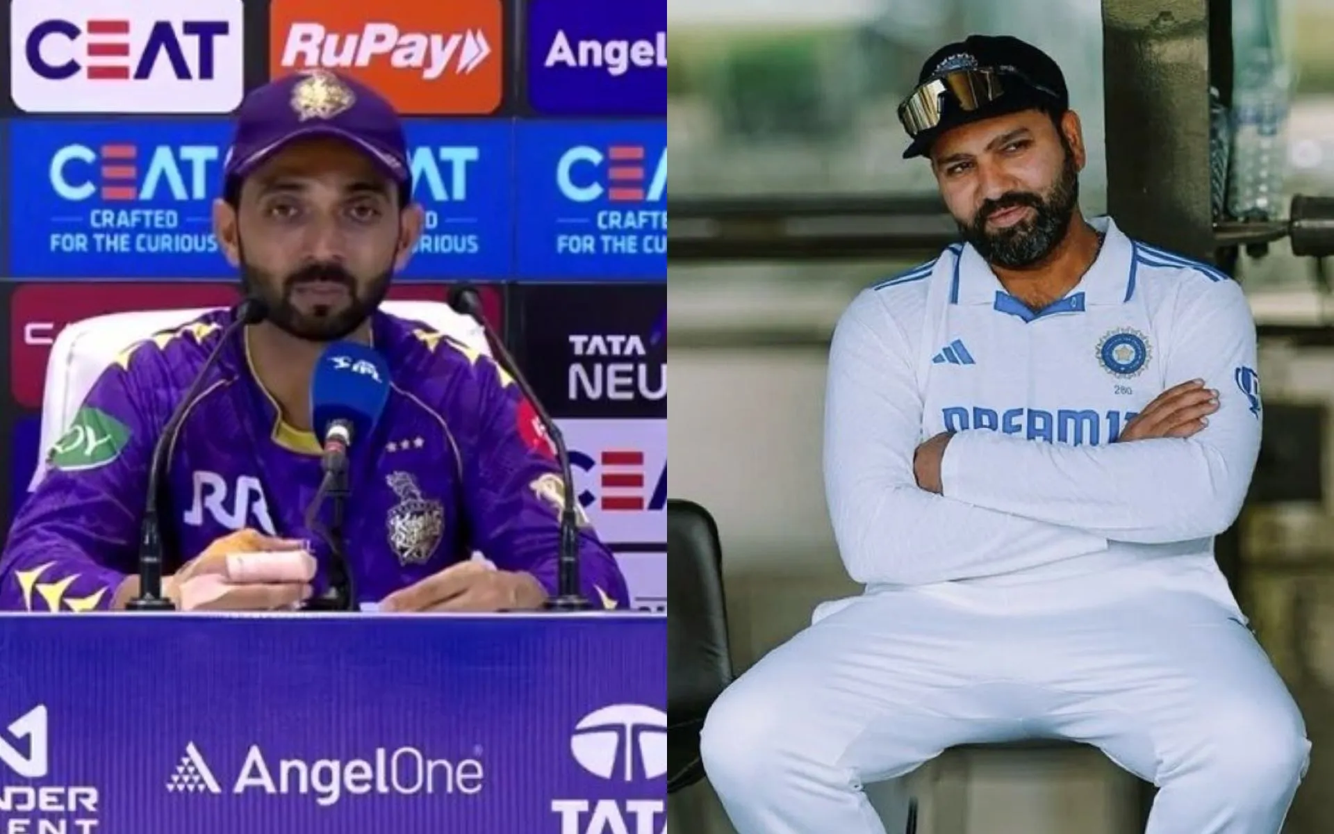 Ajinkya Rahane and Rohit Sharma [Source:@incricketteam/X]