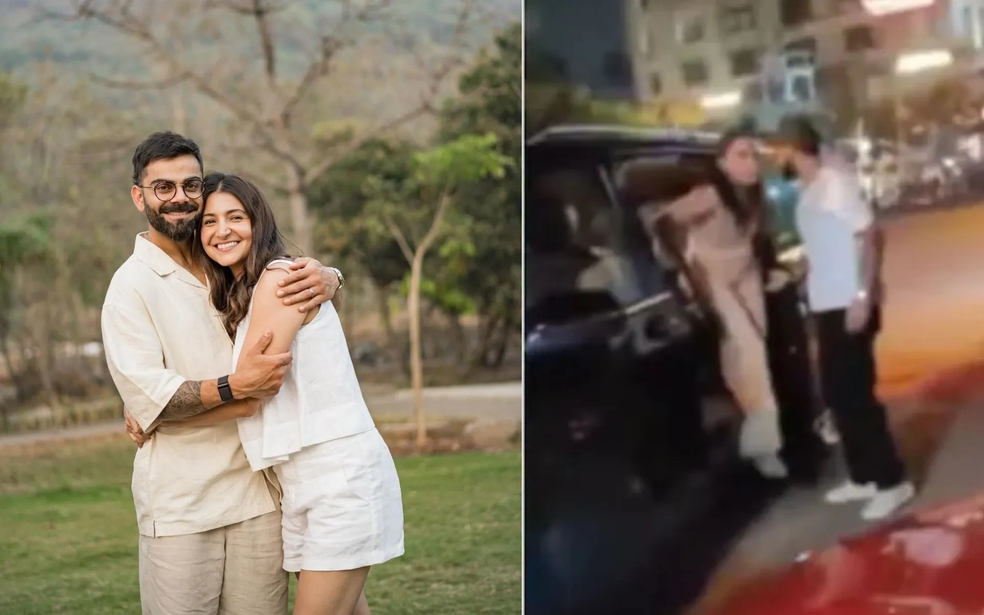 Virat Kohli and Anushka Sharma spotted [Source: @Monish09cric and @KohliSensation/X.com]