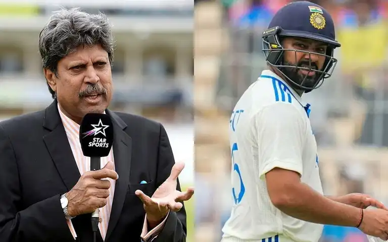 Kapil Dev and Rohit Sharma [Source: @aapkadilipgupta/X]