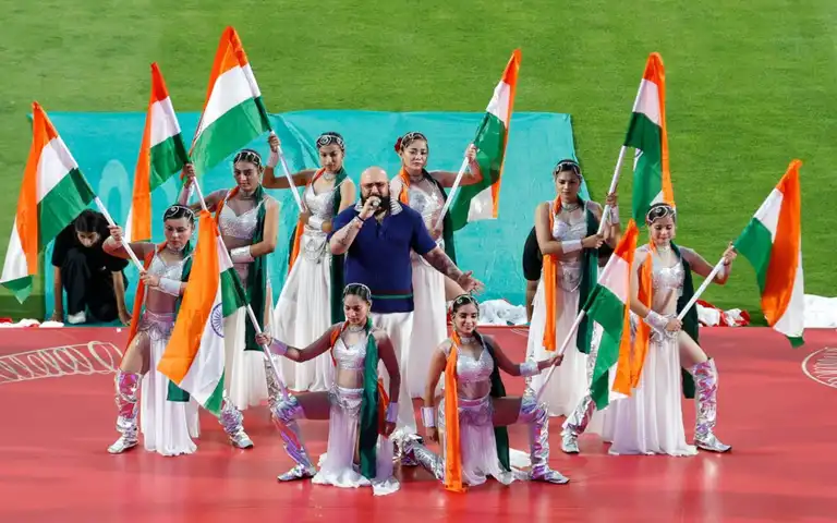 B Praak Tribute to Armed Forces before PBKS vs DC. [Source - IPL/x.com]