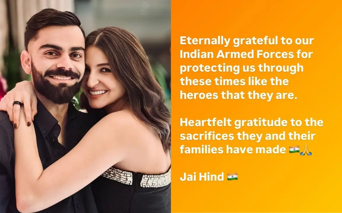 Virat Kohli and Anushka Sharma reacts [Source: @CricCrazyJohns/X.com]