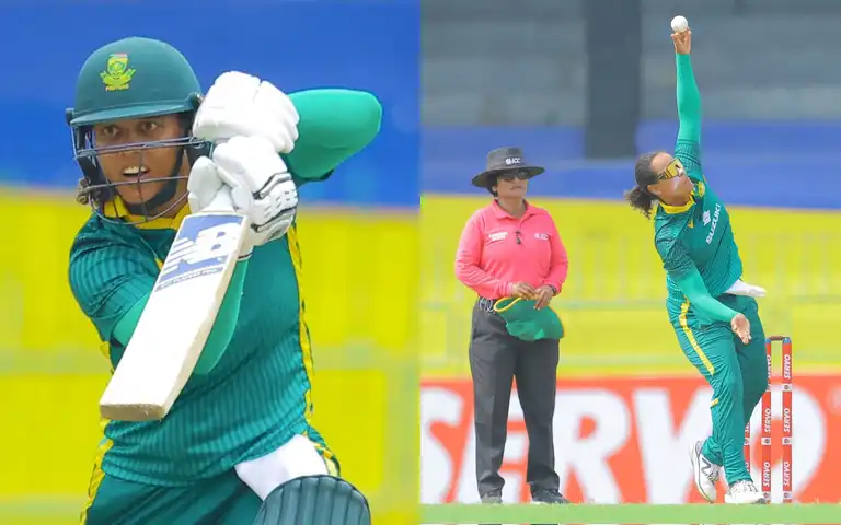 Chloe Tryon starred with both bat and ball [Source: @ProteasWomenCSA/x.com]
