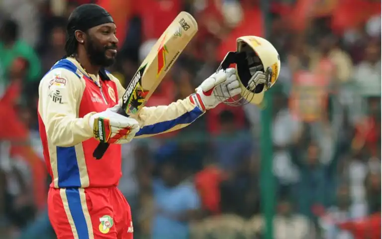 Chris Gayle with most number of sixes (357) in IPL histroy (royalchallengers.com)