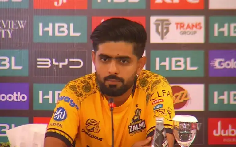 Babar Azam in PSL (Source:@CallMeSheri1/X.com)