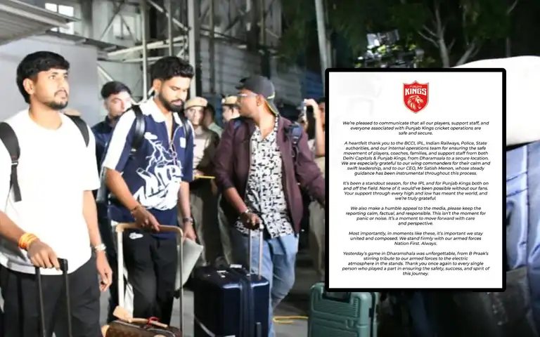 Safety Update! Punjab Kings Issue Thank You Note After Securing Players And Staff