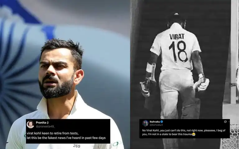 "Let This Be The Fakest News"Fans Emotional As Reports Suggest Virat Kohli’s Test Retirement