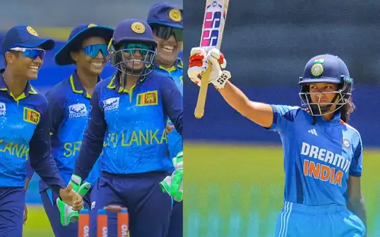 Sri Lanka Women and India Women [Source: @BCCIWomen/X]