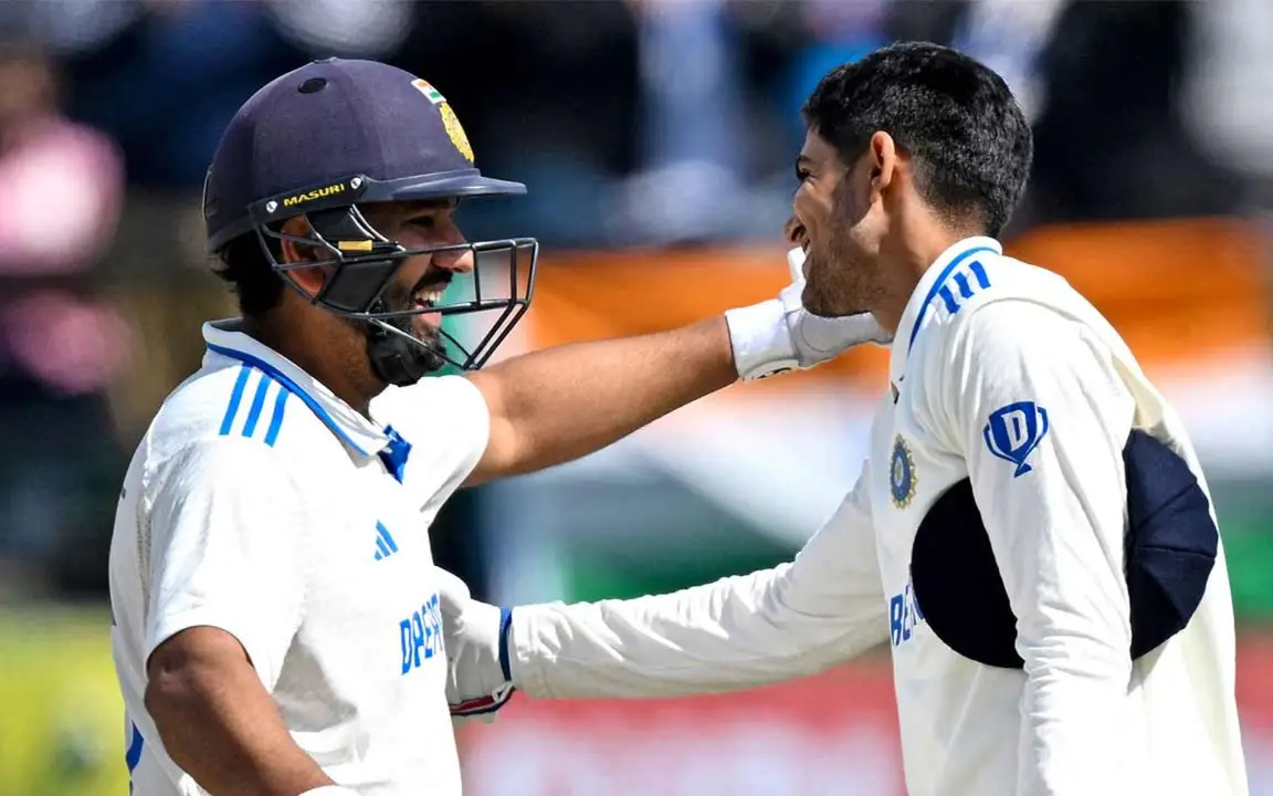 Rohit Sharma & Shubman Gill [Source: @Adwaith_Ro45/x.com]