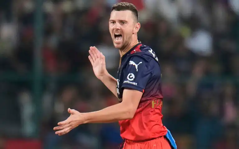 Josh Hazlewood for RCB in IPL (Source: AP Photos)