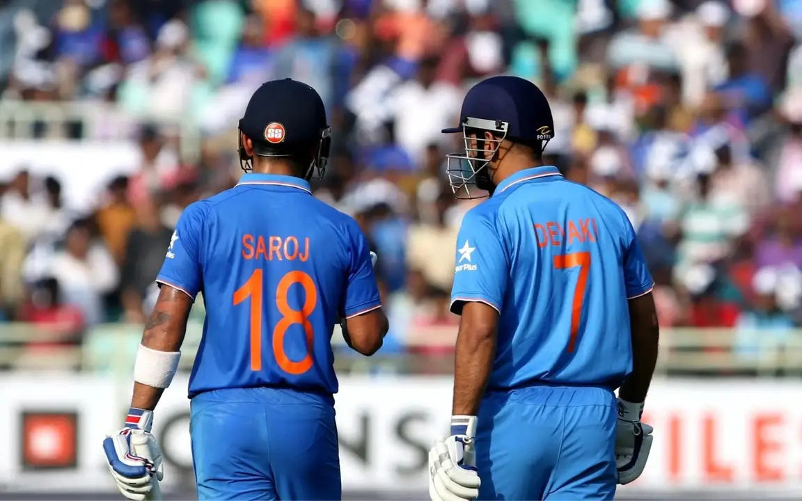 Team India with special jerseys [Source: BCCI]