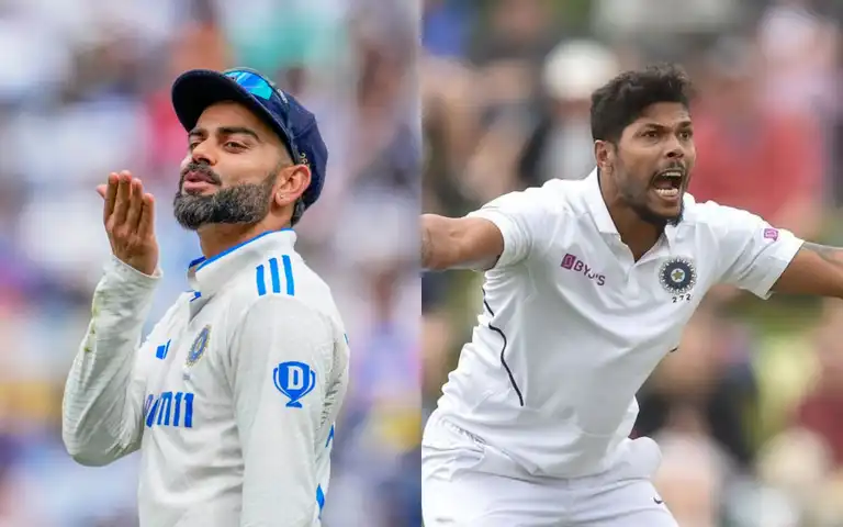 Virat Kohli and Umesh Yadav in Test Cricket [Source: AP Kohli, @WisdenIndia/x.com]