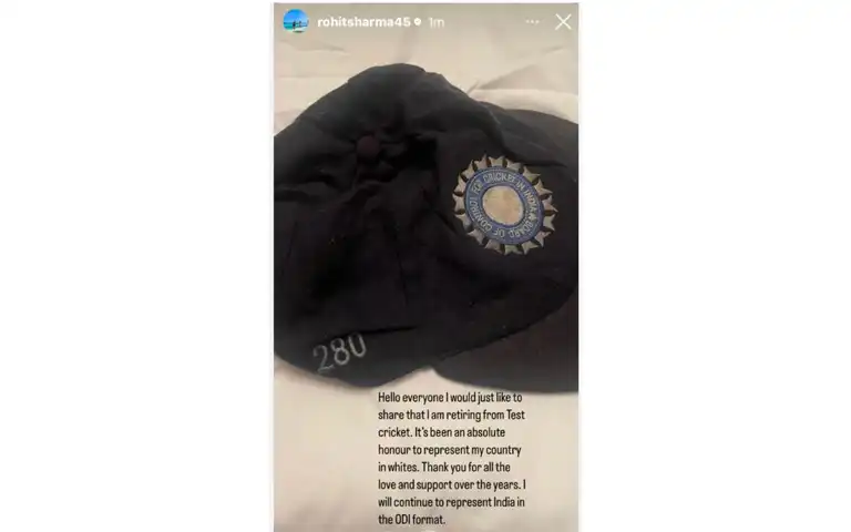 Rohit Sharma's retirement declaration [Source: X.com]