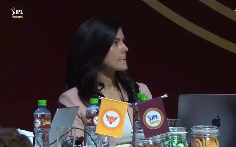 SRH CEO Kavya Maran in IPL Auction (@sololoveee/X.com)