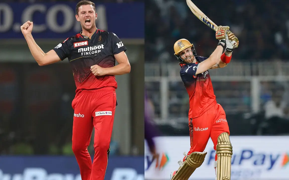 Hazlewood and Phil Salt [Soruce: @IPL,@RcbianOfficial/x.com]