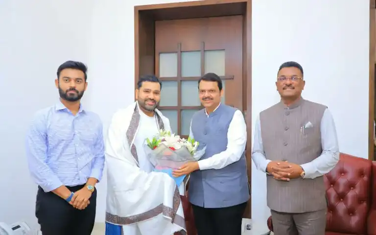 Maharashtra CM Honours Rohit Sharma; Extends Wishes After Test Retirement