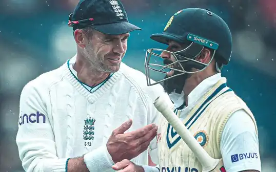  James Anderson reacts to Virat Kohli's Test retirement [Source: @mufaddal_vohra/X.com]