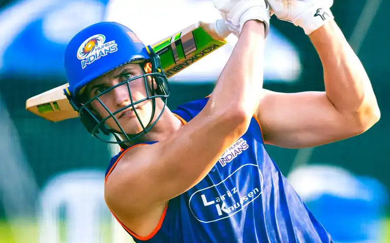 Bevon Jacobs in MI practice [Source: @Cricketwithme15/x.com]