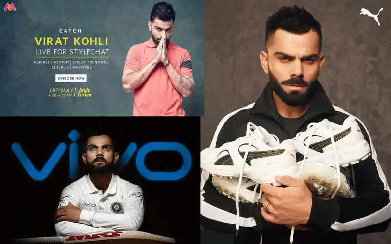 Virat Kohli's Brand Ambassodor list​ (Source: X.com)