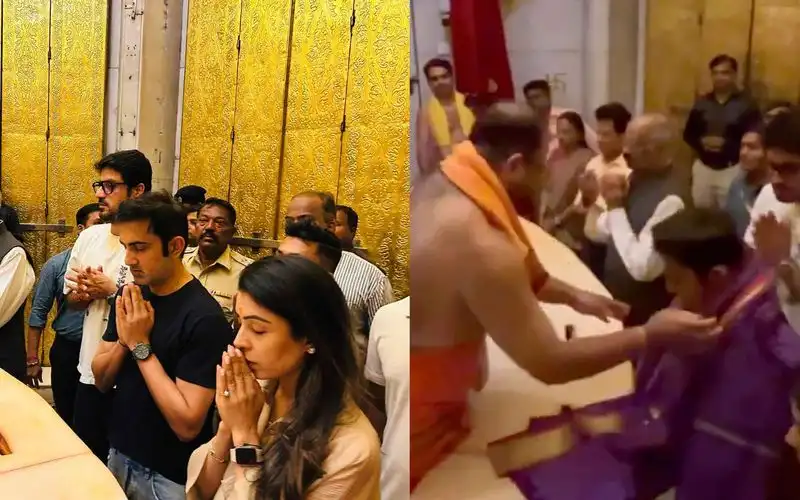 Gautam Gambhir at Siddhivinayak Mandir (Source:@ANI,x.com)