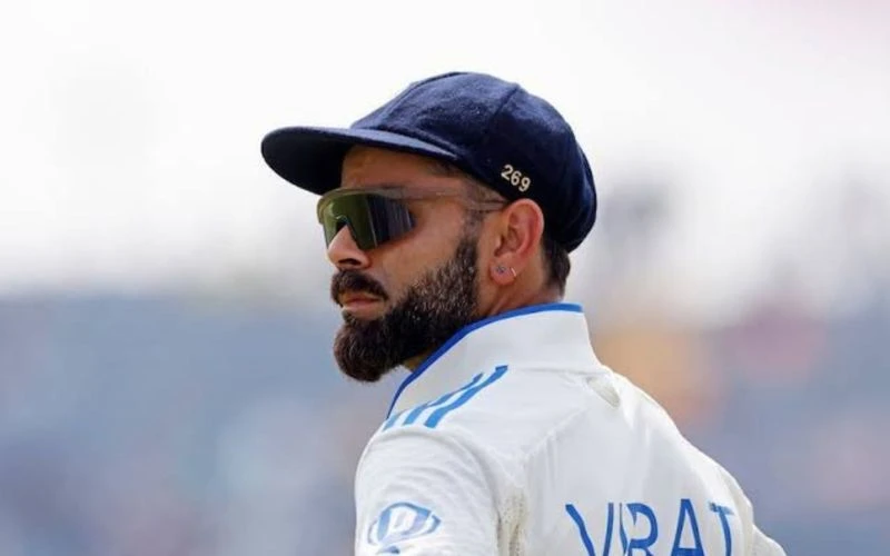 Virat Kohli in Test cricket (Source: @rushiii_12/X.com)