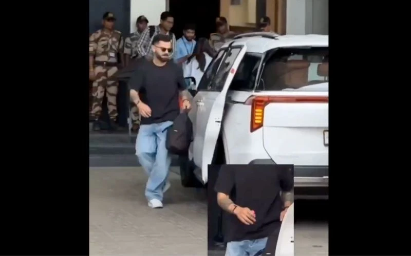 Virat Kohli showcases his spiritual side [Source: @Trend_VKohli/X.com]