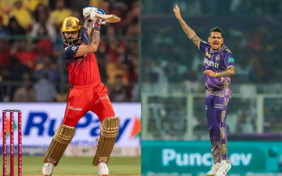 Virat Kohli vs Sunil Narine (Source: @IPL/X.com)