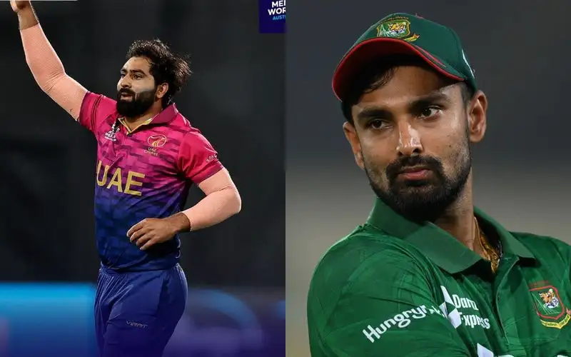 UAE vs BAN 1st T20I 9Source: @ICC/x.com, @saifahmed75/x.com)