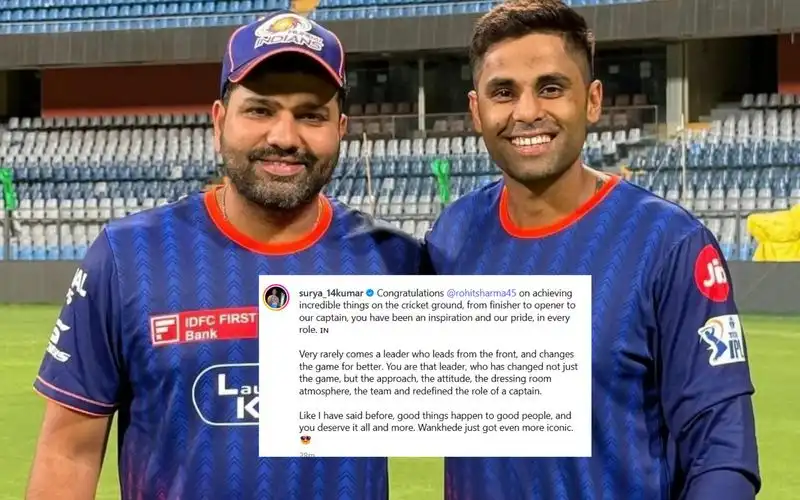 SKY's Heartfelt Tribute (Source: @SelflessCricket/x.com, @surya_14kumar/instagram.com)