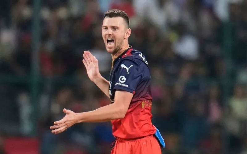 Josh Hazlewood in action [Source: AP]