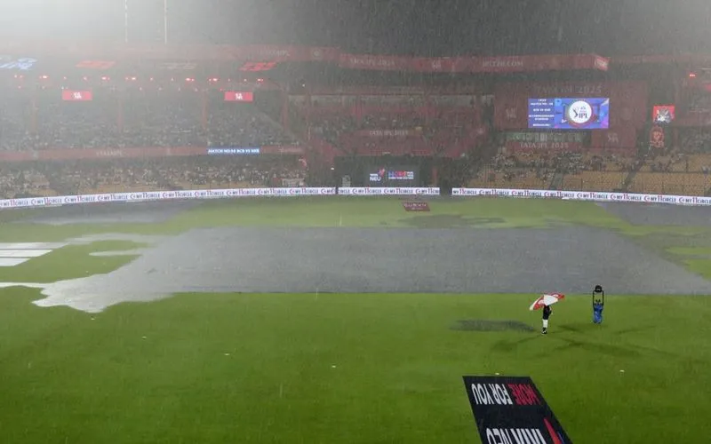 RCB Rain - (Source :@IPL/.X.com)