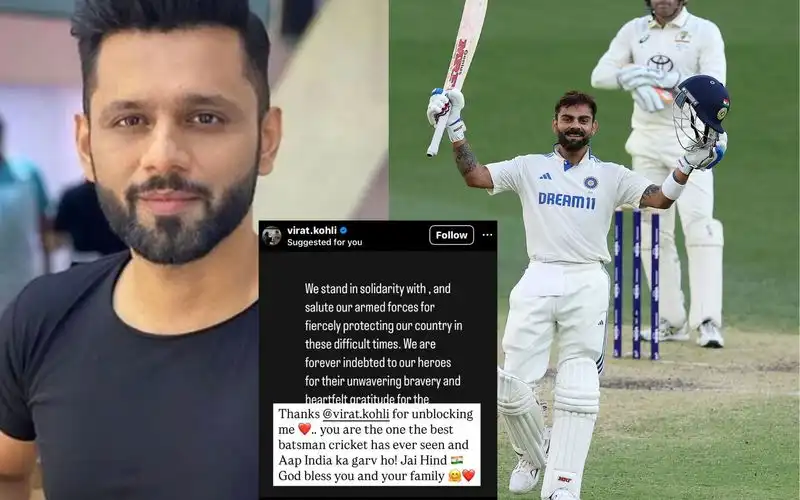 Rahul Vaidya and Virat Kohli [Source: @UmdarTamker, @BCCI/x]
