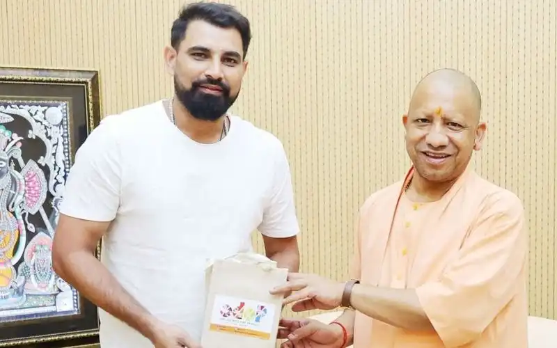 Political Career In Making? Mohammed Shami Catches Up With UP CM Yogi Adityanath Political Career In Making? Mohammed Shami Catches Up With UP CM Yogi Adityanath