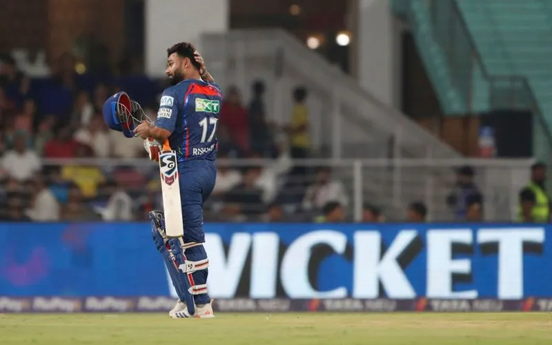 Rishabh Pant after his wicket against SRH (Source: AP Photos)