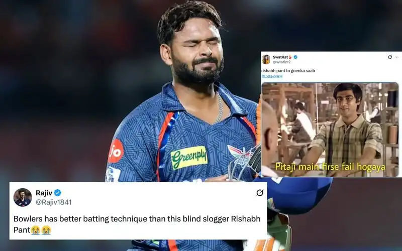 Rishabh Pant gets trolled [Source: @Shreyash0417, @Rajiv1841, @swatic12/X.com]