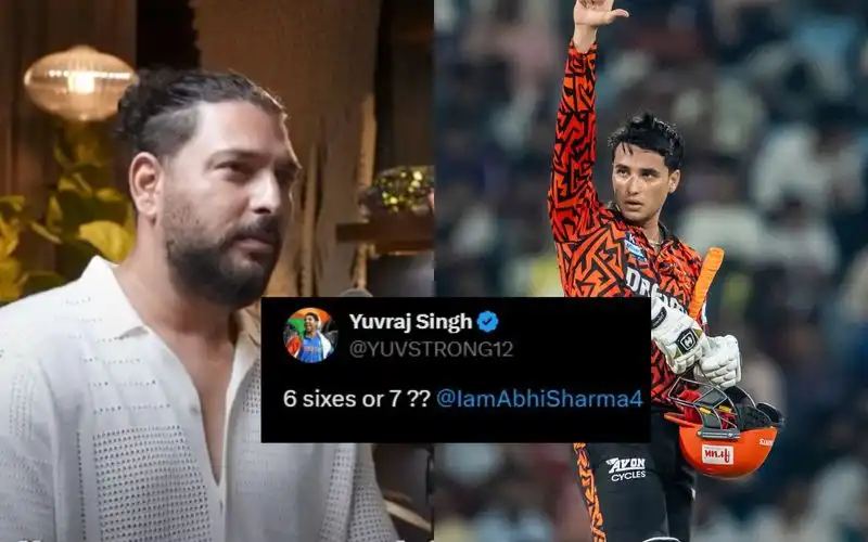 Yuvraj Singh Jinxed It? Abhishek Sharma Falls Vs LSG Seconds After Yuvi’s Praise Tweet