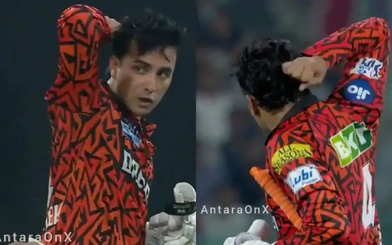 Abhishek Sharma's gesture [Source: @AntaraonX/x.com]