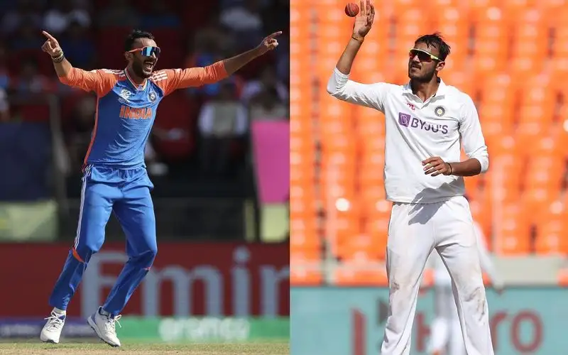 Axar Patel made his Test debut against England in 2021 (X.com)