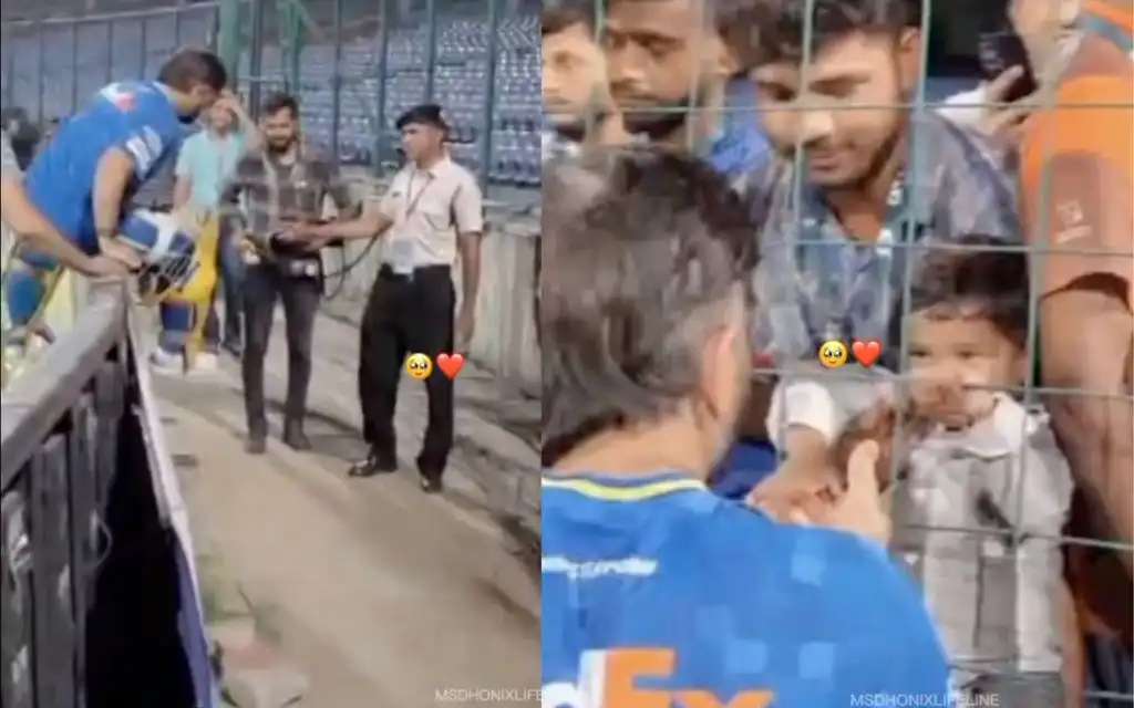 MS Dhoni cute video [Source: @Chiku_Tweetz/x.com]
